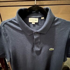 Lacoste slim fit polo. Navy Size M